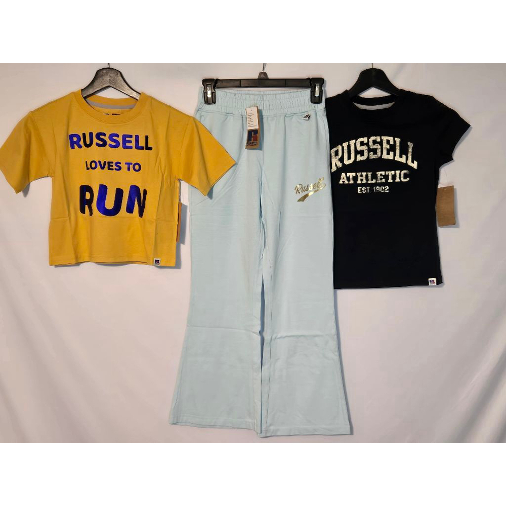 Girls Russell Athletic Youth Medium Bundle (1-Pants and 2-Shirts) NWT